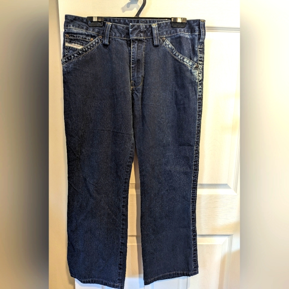 💙 DIESEL 💙 Men's Dark Blue Straight Leg Jeans